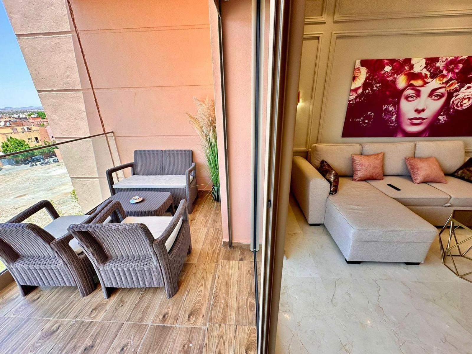 Appartement Luxueux Avec Piscine 10 Minutes Du Centre Ville Маракеш Екстериор снимка